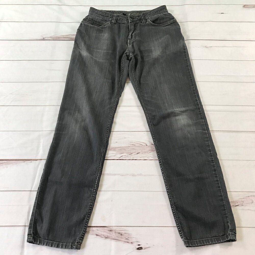 Prana Men 30W X 34L Gray Slim Fit Straight Leg Jeans